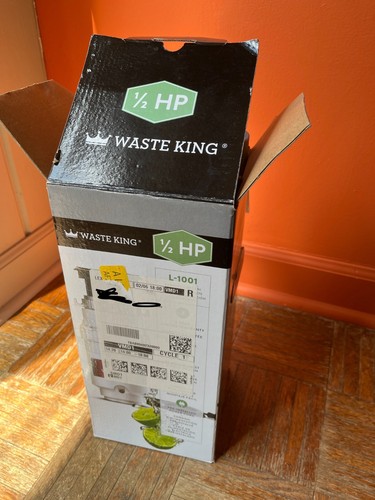 Waste King L-1001 Garbage Disposal 1/2 HP High Speed Motor NEW open box - Picture 1 of 5
