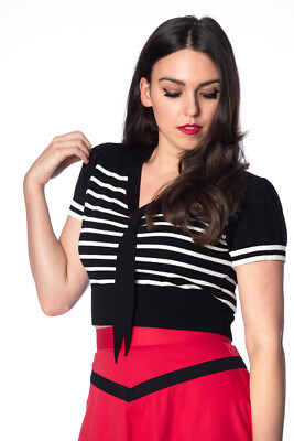 1940s inspired sweater S/M/L Rockabilly Navy top knitted 50er Stil Strickpulli