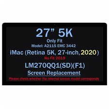 Pannello schermo LCD display 27" 5K per iMac A2115 anno 2020 EMC3442 LM270QQ1 SD F1