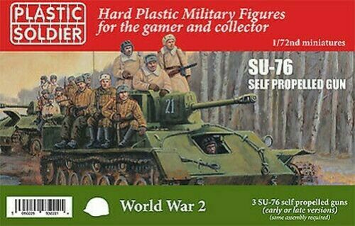 Plastic Soldier WW2V20030 1/72 SU76 RUSSIAN SELF PROPELLED GUN 3 VEHICLES New - Picture 1 of 1