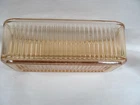 Vtg Pink Glass Refrigerator Dish Container Depression Era by Federal 8.5” #54