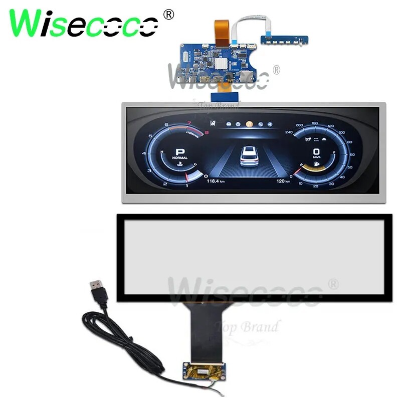 Wisecoco 12.3'' Touch Screen 1920x720 IPS LCD Screen Module