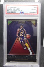 2021-22 Panini Recon - Maneuvers Magic Johnson #22 PSA 8 NM-MT 02/10 RARE!