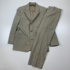 Vintage Brooks Brothers Beige Blazer Jacket Pants Made USA 80s Lined 3 Button