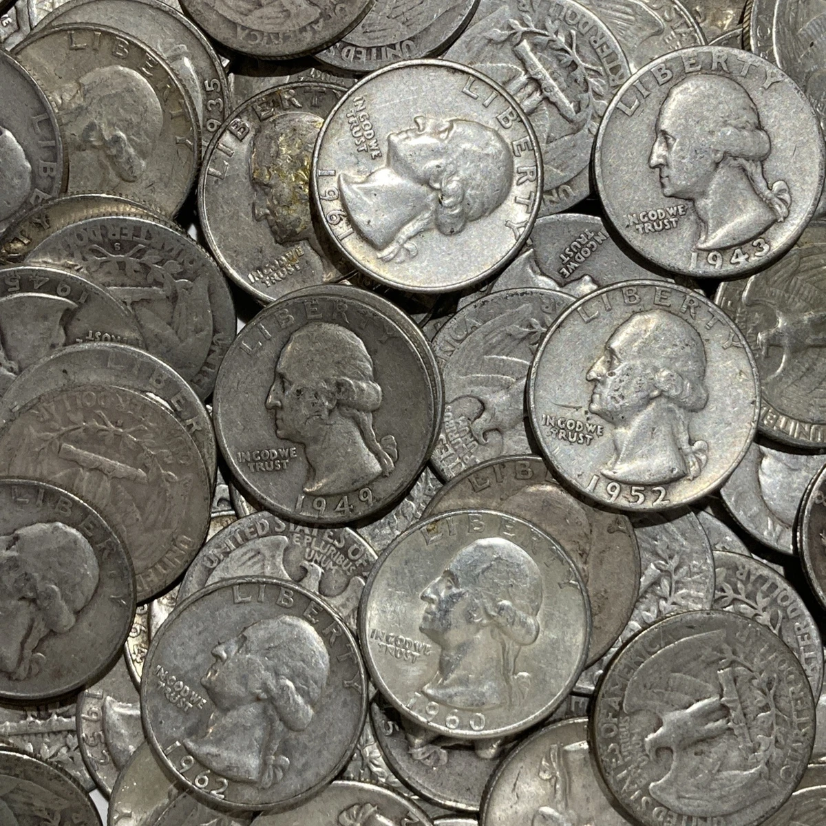 Circulated 1964 Washington Quarters (1932-1998) for sale | eBay