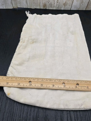 Vintage First National Bank Of Saint Paul Minnesota Cotton Cloth Deposit Bag - Photo 5/6