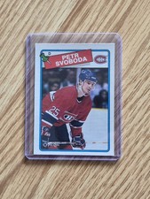 88-89 O-Pee-Chee Petr Svoboda Rookie ?? Montreal Canadiens Hockey ? Card NHL. rookie card picture