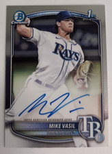 2024 - MLB Bowman Chrome Prospects Autographs - Mike Vasil CPA-MV Auto