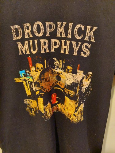 Camicia Dropkick Murphys Kill Fascists taglia media punk band maglietta double face - Foto 4 di 7