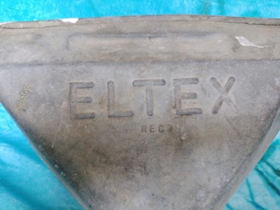 Man Cave Vintage ELTEX   Embossed  Funnel. Large Galvanized 10'' X 7 1/2'' 25x19cm