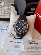 Tissot Seastar 1000 T-Sport Steel Men's Chronograph Total Black Dial Diver 300m 7
