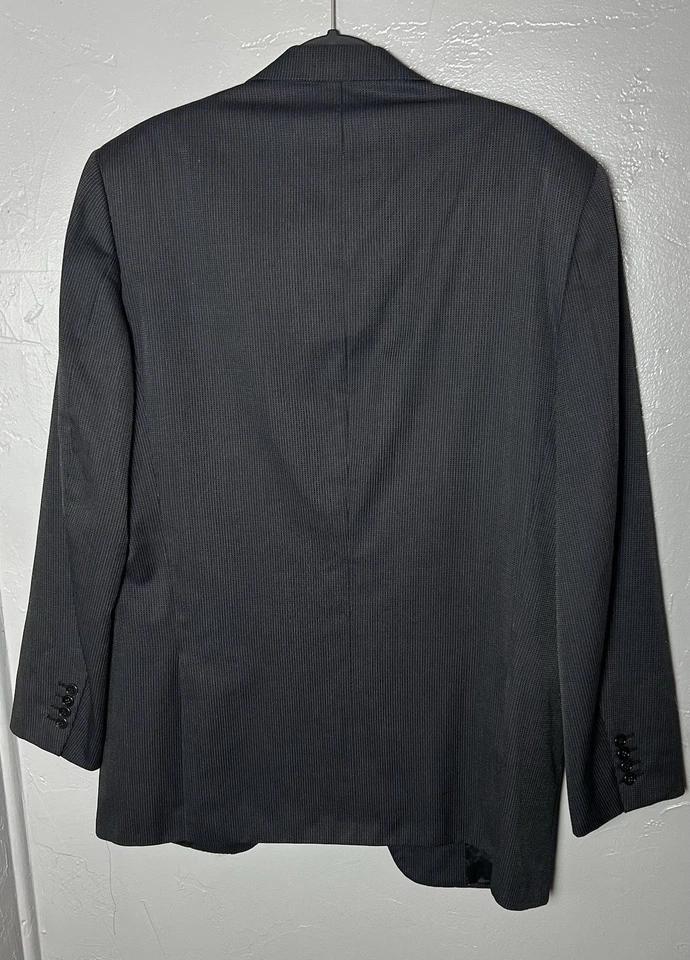 Ralph Lauren Etiqueta Púrpura Para Hombre 42L Tres Botones Traje Chaqueta Blazer Azul Marino Rayas Foto 2 de 4