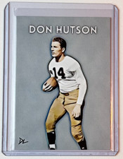 Don Hutson Limited Edition Artist Signed Alabama Crimson Tide Trading Card 1/10
