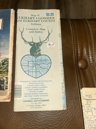 Vtg Lot Of (10) Northern Indiana Road Maps - Gas/Oil - Mobil Standard South Bend - Picture 6 of 21