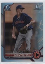 2022 Bowman Draft Chrome Sky Blue Refractor Justin Campbell #BDC-113 10ba
