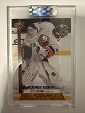 2020-21 UD Clear Cut Ilya Sorokin Canvas Rookie Debuts Rookie RC #CD-IS