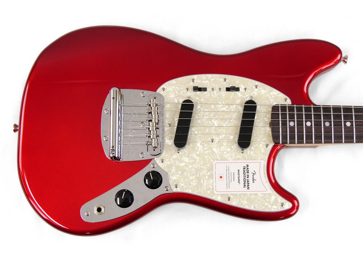 Fender Made in Japan Traditional '70s Mustang Candy Apple Red | eBay