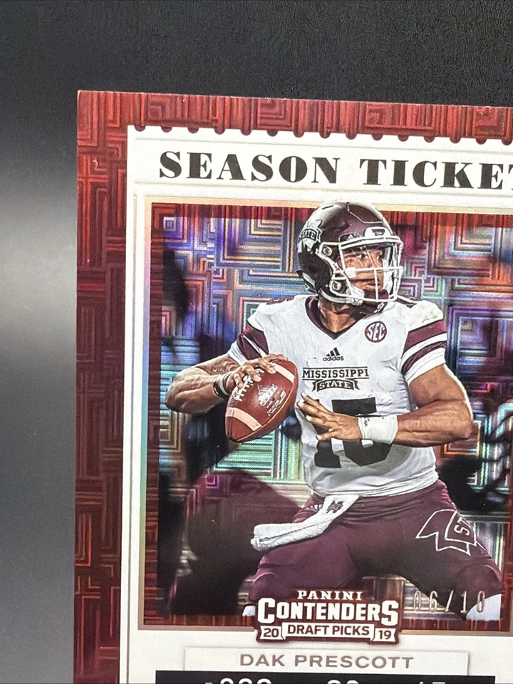 2019 Panini Contenders Draft Picks Season Ticket Dak Prescott /10 Cowboys - Image 3 of 4