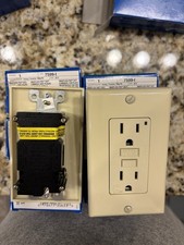 8 Leviton Smartlock Pro GFCI Duplex Outlets 7599-I Ivory with Wallplates
