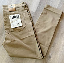 Tailor Vintage NWT Mens 30x32 Tailor Smart Pants Khaki Canaan Slim Fit NWT 98