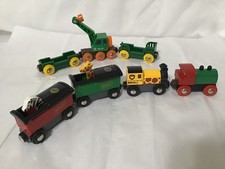 Brio world clever crane  cargo  safari magnetic train trucks  zebra/giraffe