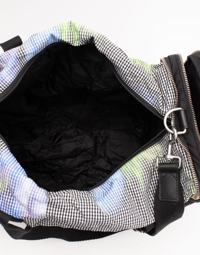 RRP€350 KENZO Techno Fabric Packable Sport Bag Check Pattern Detachable Strap - Picture 6 of 7