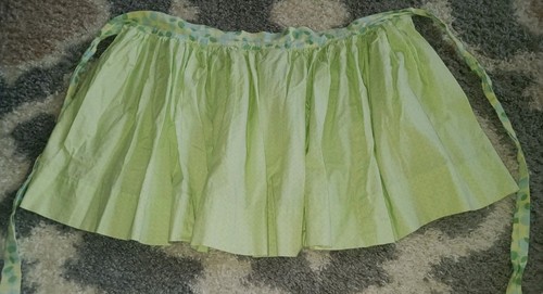 Vintage 1970's Look Layered Half Apron Beautiful Bright Flowers & Print Design - Picture 3 of 5