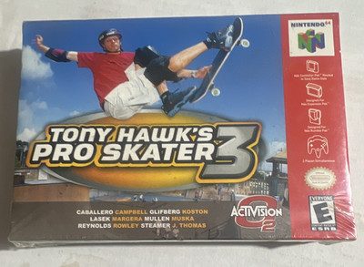 Activision Tony Hawk's Pro Skater 3 N64 2001 E NTSC-U/C 2 Player Skate (Sealed)