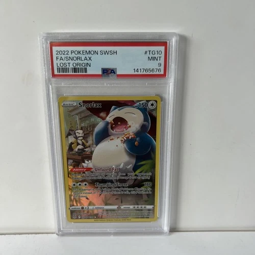 POKEMON TCG SNORLAX TG10/TG30 LOST ORIGIN - PSA 9