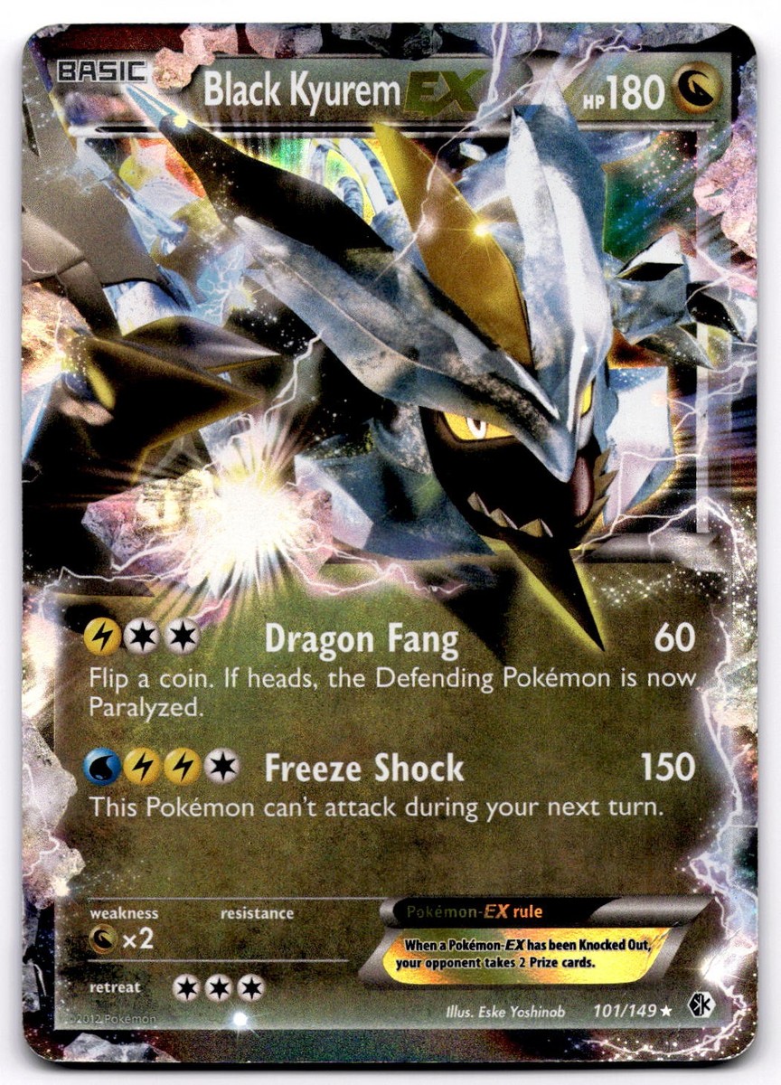 Black Kyurem EX 101/149 BW Boundaries Crossed Ultra Rare Pokemon