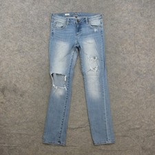 KUT from the Kloth Women's Jeans Size 2 Light Wash Distressed Stretch Boyfriend