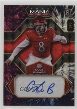 2024 Mania American Football Fireworks - Mosaic Foil 1/1 Cole Bishop Auto 1j2e
