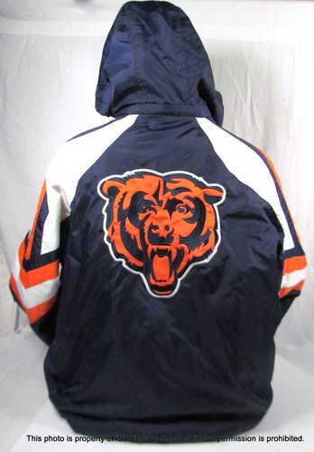 NEU NEU MIT ETIKETT HERREN STARTER JACKE CHICAGO BEARS NFL FOOTBALL GR. XXL + Strickmütze - Bild 4 von 8