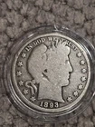 1893 P Silver Barber Half Dollar From Danbury Mint Collection