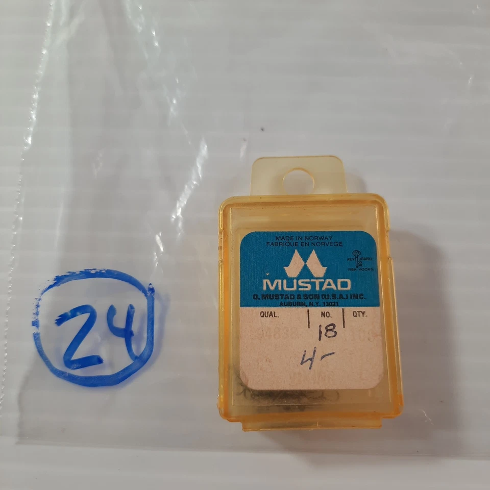 59 Ganchos para atar moscas secas Mustad 94838 #18 código 24 Foto 2 de 2