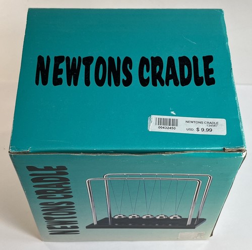 Vintage Newton's Cradle dimostratori scientifici nuovi in scatola spencers 2000 - Foto 3 di 5