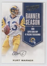2016 Panini Prestige Banner Season Kurt Warner #40 HOF 0b5