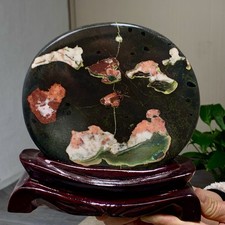 3.6LB Natural boutique plum blossom jade crystal strange stone specimen