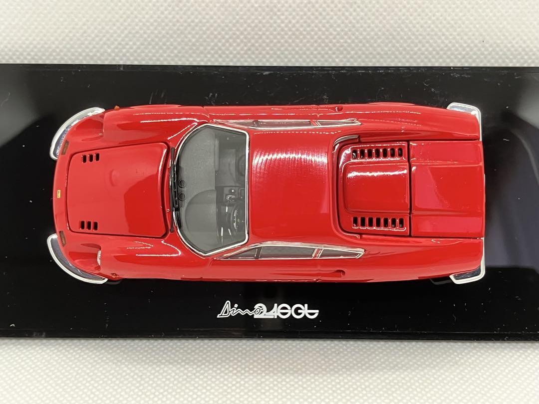 Kyosho 1/43 Ferrari Dino 246GT Model Car Red Black Interior