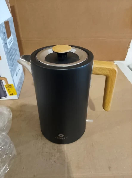 London Boutique 1.7L Electric Kettle Black 3000W Cordless Stainless Steel New