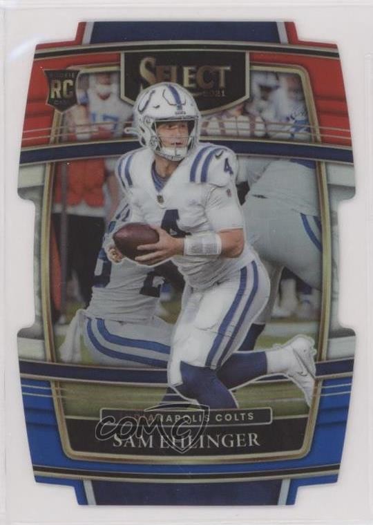 2021 Panini Select Concourse Red & Blue Prizm Die-Cut Sam Ehlinger #98 14gy