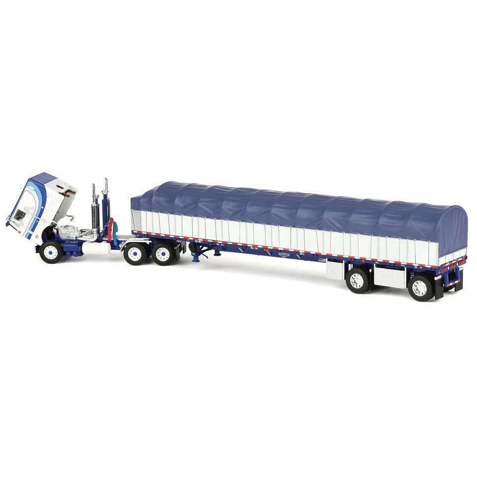 DCP 1/64 Peterbilt 352 COE Sleeper Wilson Roadbrute Flatbed Trailer 60-2057 - Image 4 of 4