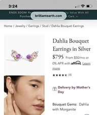Brilliant Earth Dahlia Bouquet Morganite Amet...