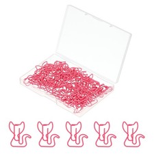 50pcs Paper Clip, Cat Shape Paper Clip Small Cute, 31mm, Pink