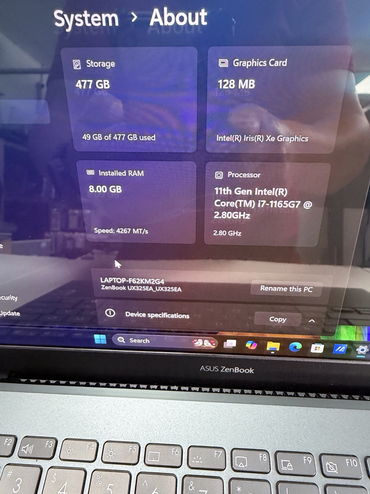 ASUS ZenBook 13, 13.3-Inch Laptop, with Intel Core i7-1165G7, 512 GB NVMe (Non-Volatile Memory Express)