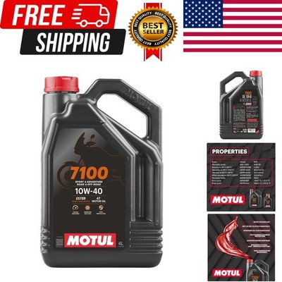 7100 4T 10W-40 Full Synthetic Motorcycle Oil - Ester Technology - API SP JASO...