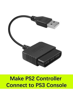 USB PS2 To PS3 Game Controller Adapter Converter Cable For Sony PlayStation