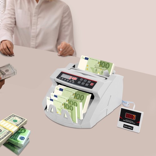 Máquina Contadora de Dinero Portátil Multinacional Contadora de Dinero Indicadores LED 1-999 - Imagen 12 de 21