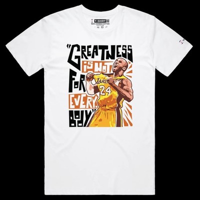 VOICEART Kobe Bryant Greatness Premium T-Shirt Black Mamba Sports Graphic 