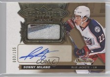 2016 Fleer Showcase Hot Prospects Autos 3/135 Sonny Milano #141 Patch Auto g3b